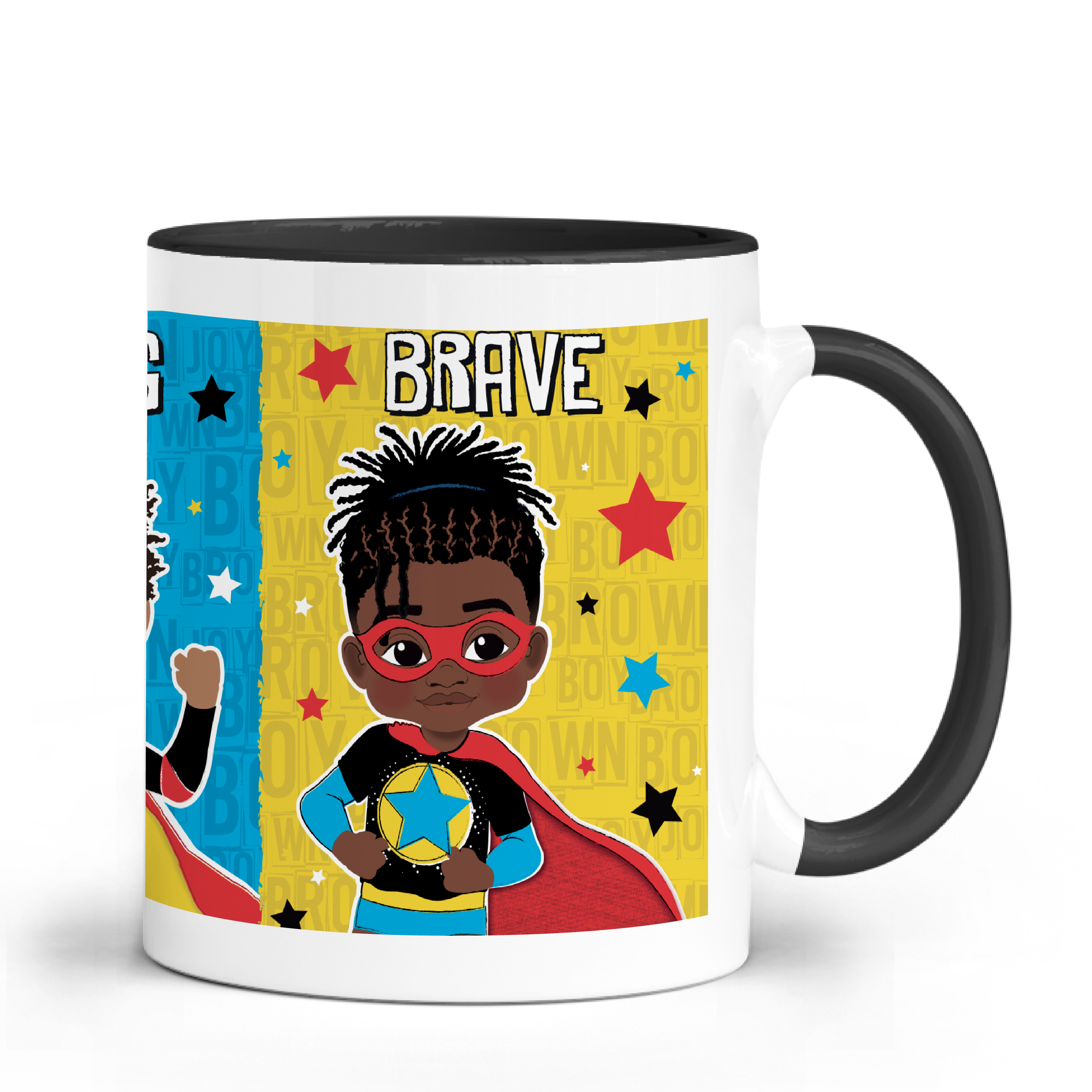Fefus Designs - Wholesale Coffee Mug - Kids & Baby - Melanin Boy Magic Mug | Superhero Gift for Boys | Unique Birthday & Christmas Gift | Fefus Designs8