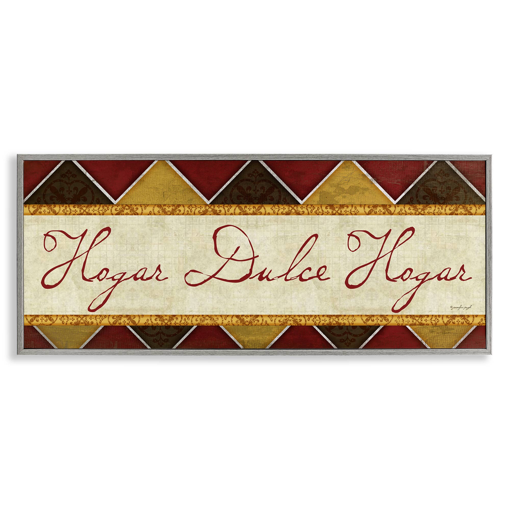 Stupell Industries - Wholesale Wall Decor - Kids & Baby - Hogar Dulce Hogar Patrón Tradicional Framed Giclee Art17