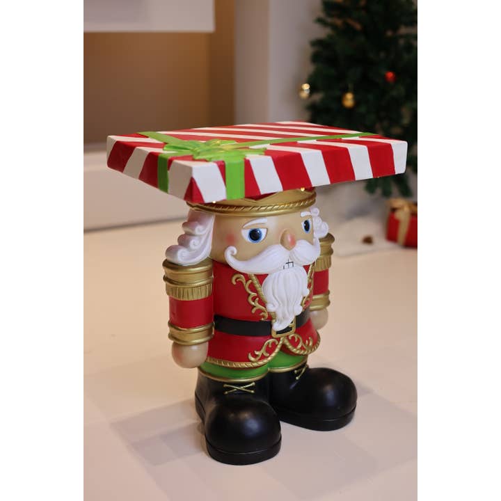 Hi-Line Gift Ltd. - Wholesale Christmas Decoration - Lighted Nutcracker Soldier Christmas Side Table Decor