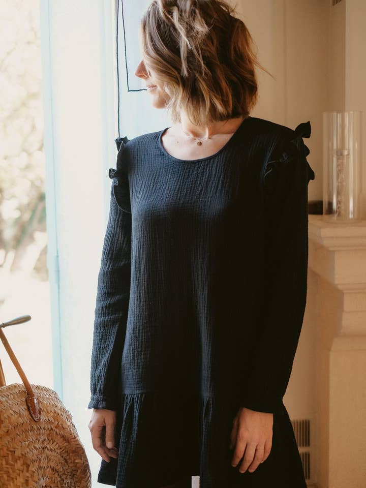 CONSTANCE The little black dress for wholesale by COTTON MILK