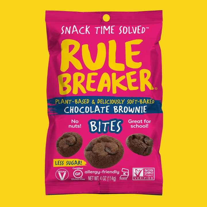 Chocolate Brownie Bites for wholesale by Rule Breaker Snacks