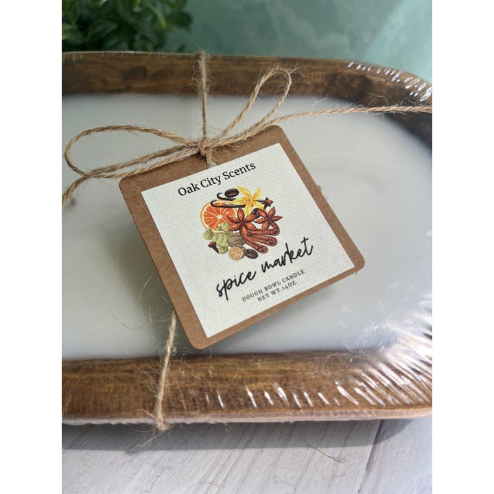 Oak City Scents - Wholesale Jar/Filled Candle - Dough Bowl Candle 14 oz. Ready to Gift 18