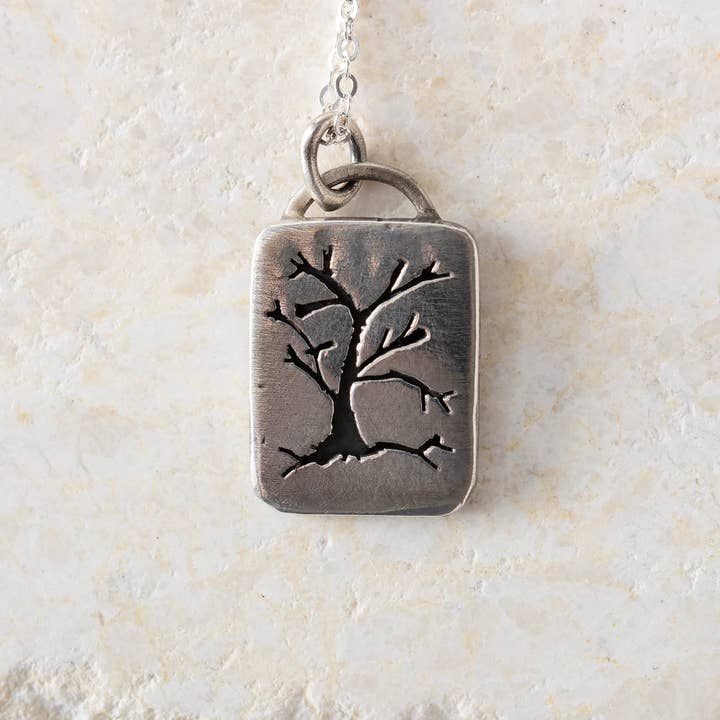 NS17 - Sterling Silver Tree Necklace 5 for wholesale by alison blair studio