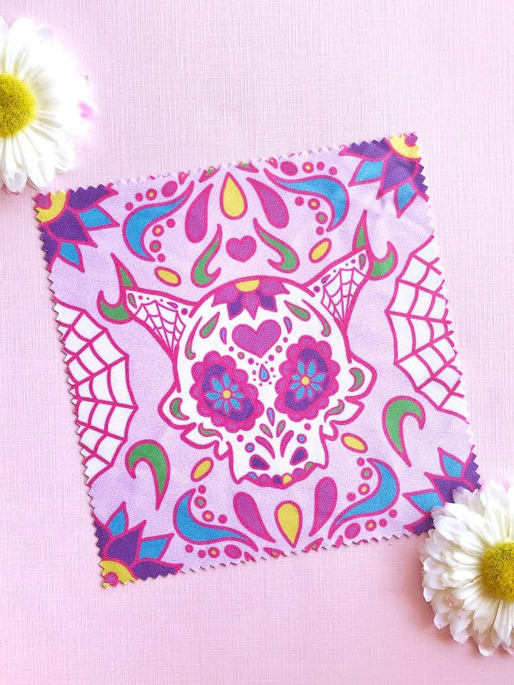 Sugar Skull microvezeldoek voor wholesale door Basura Gang