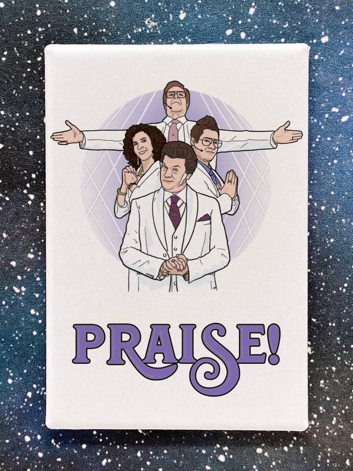 Magnet - The Righteous Gemstones "Prisad!" för wholesale av The Red Swan Shop
