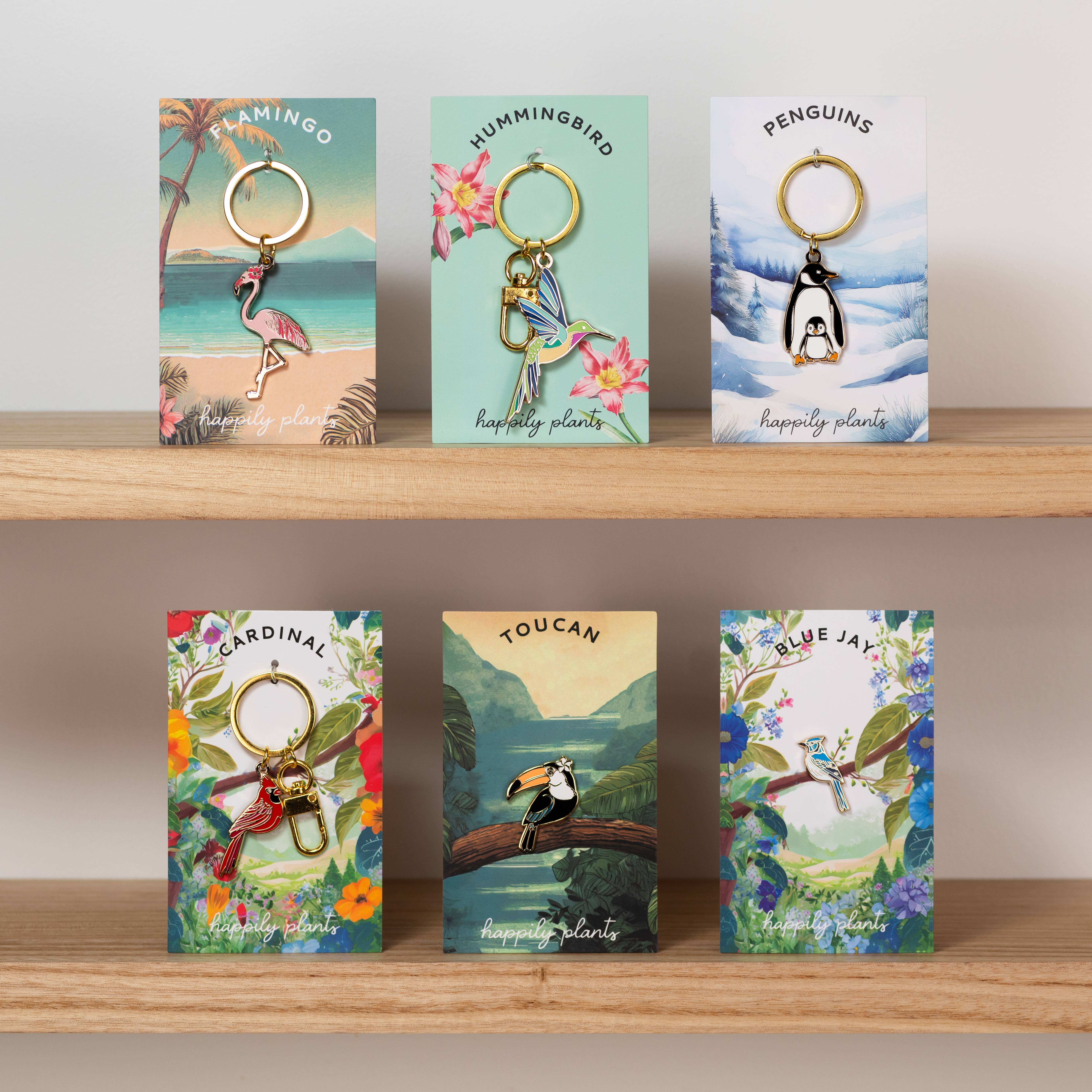 Happily Plants - Wholesale Keychain - Unisex - Hummingbird Keychain & Bag Charm cute animal gifts cash wrap3