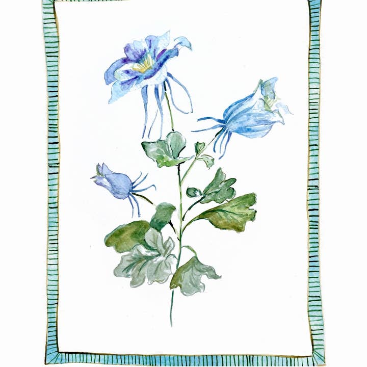 Kantad Botanisk: Vildros Tryck för wholesale av Studio E Bloom