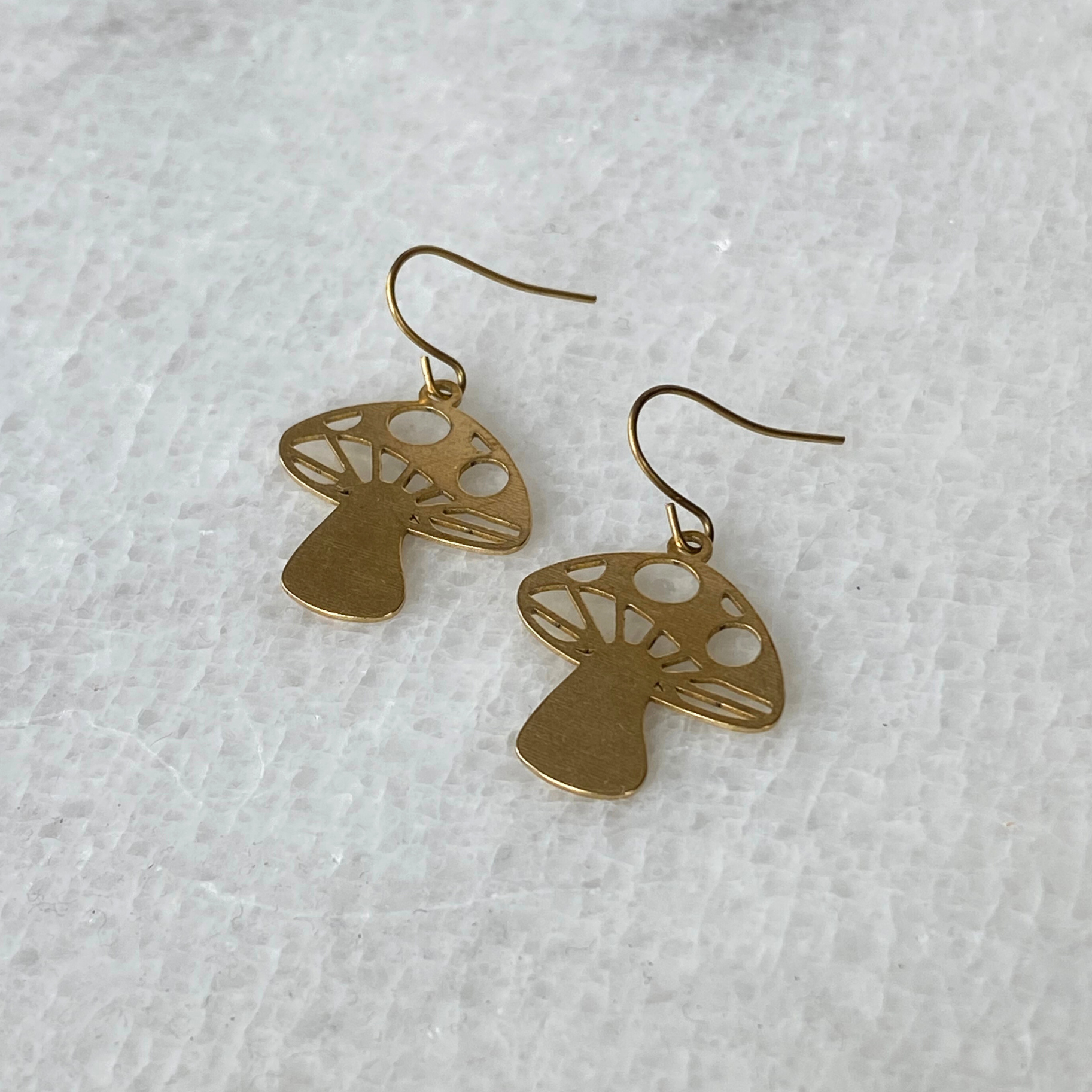 Seeds – wholesale Smycken – Nature Charm-örhängenpaket | Svamp Bin Blommor Mässing5