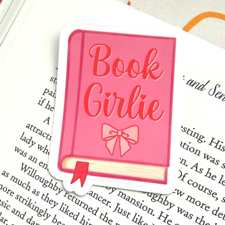 Autocolante de Vinil "Book Girlie" por atacado de Let's Jess Doodle