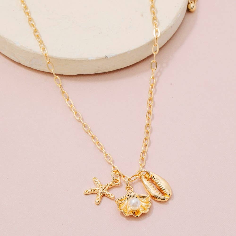 G Sea Life Charms Chain Necklace for wholesale on Faire0