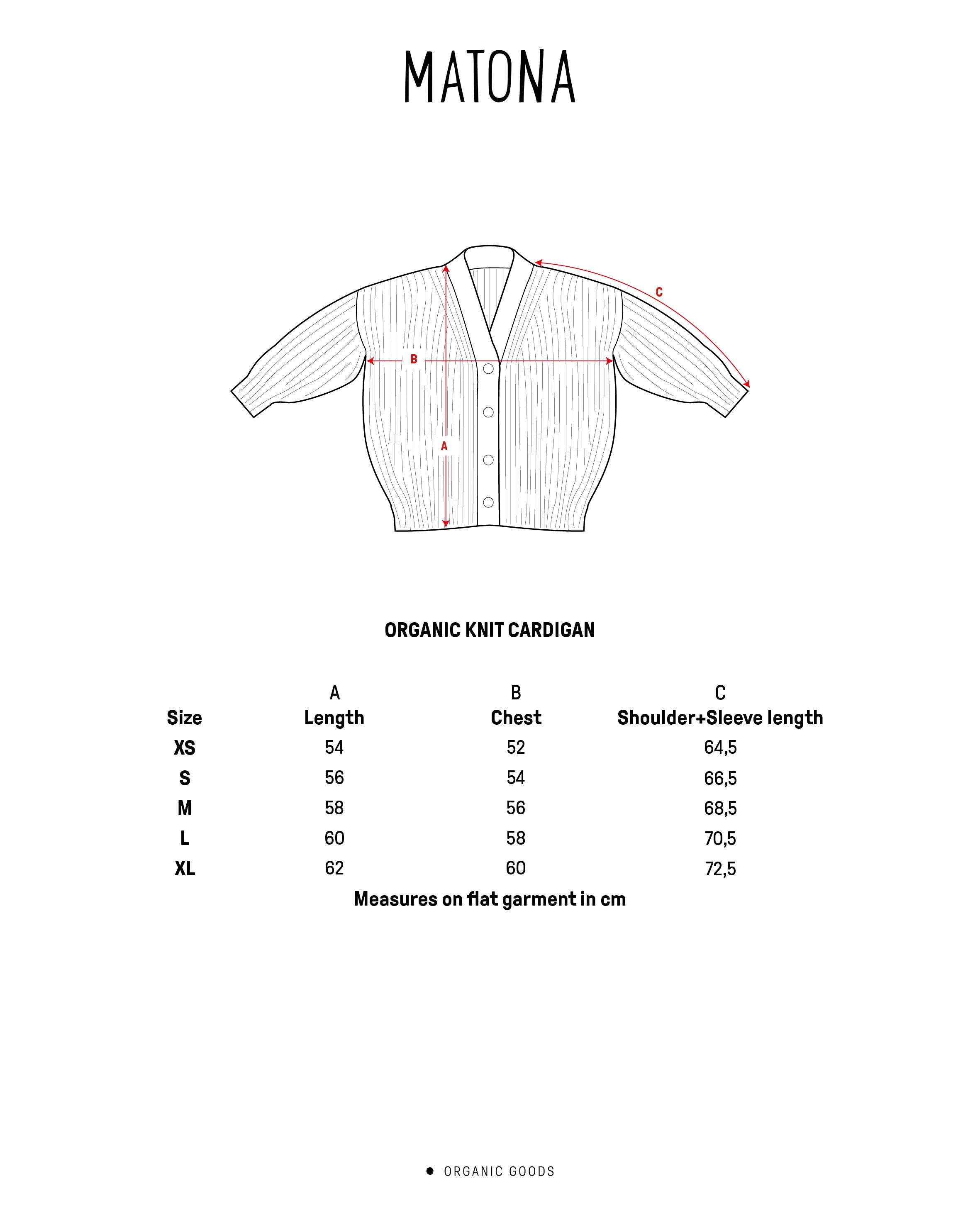 Matona - Wholesale Cardigan - Dames - Organisch Gebreid Vest sepia6