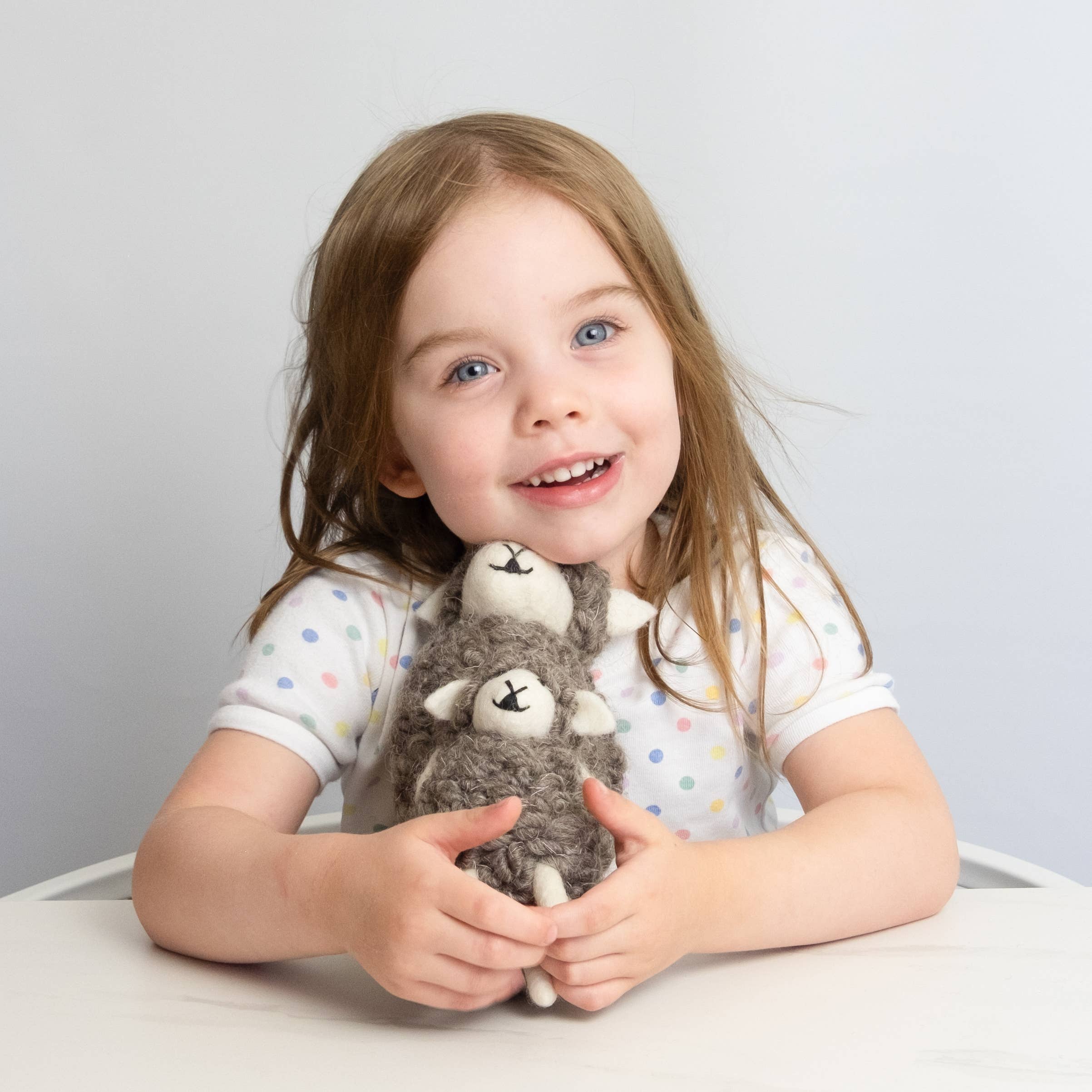 The Winding Road – Objeto de mesa decorativo por atacado – Brinquedos - Ovelha Marrom de Lã - Pequena ou Grande