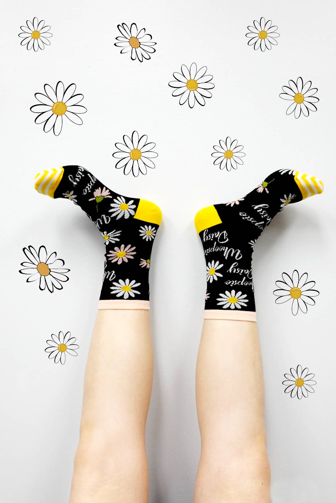 DRESP Toe and Heel-free Elegant Yoga Socks With Anti-slip Sole Cotton Mix  Cuff -  Canada