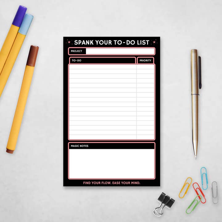 Rage Create - Wholesale Notepad - Spank Your To-Do List | Task-Batching Notepad3