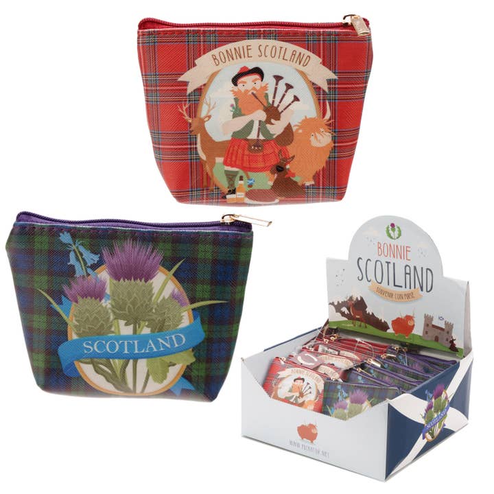 Puckator Ltd - Wholesale Coin Purse - Unisex - Bonnie Scotland PVC Purse