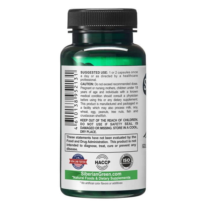 SiberianGreen - Wholesale Oral Supplement/Vitamin - Shilajit & Chaga Capsules – An Immunity Increasing Natural Booster & Energy Capsule