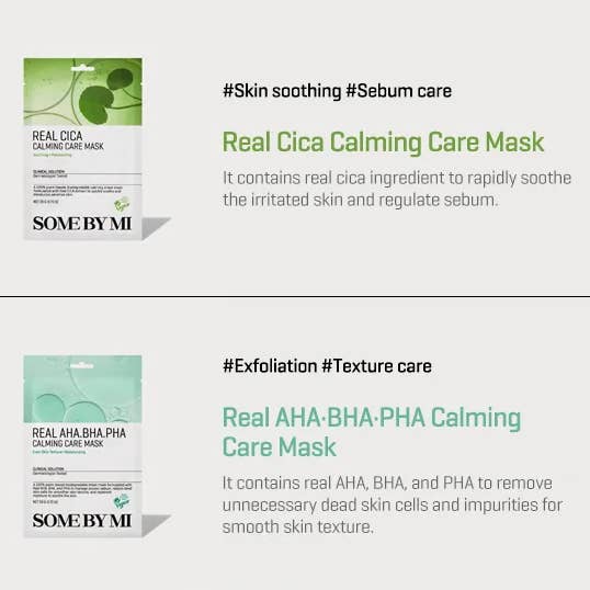 Best Beauty Group - Wholesale Skincare Face Mask - SOME BY MI Real Care Vegan Face Sheet Mask10