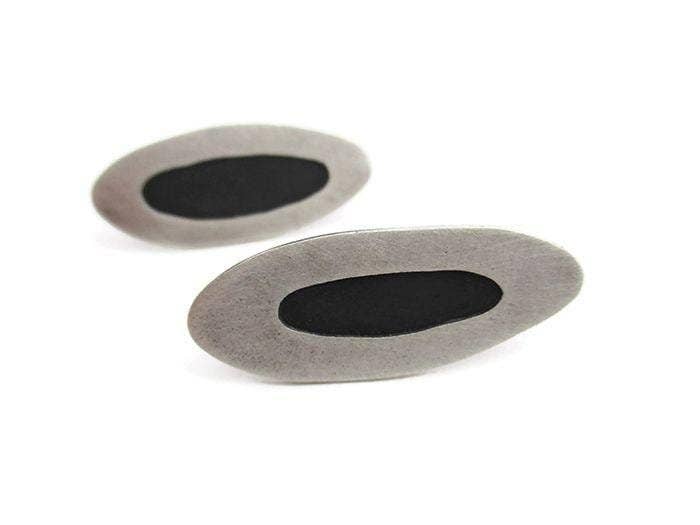 Kimya Joyas – Brincos de pino por atacado – Brincos Assimétricos de Prata com Pregos4