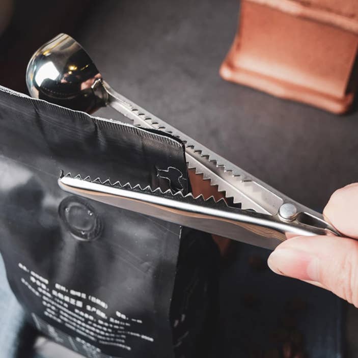 Homerely - Wholesale Measuring Spoon - Stainless Steel Coffee Spoon with Bag Clip