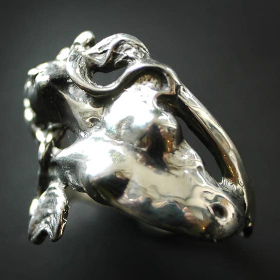 Hi Octane | SilverBotanica - Wholesale Cocktail/Statement Ring - Nouveau Nude in -Sterling Silver2