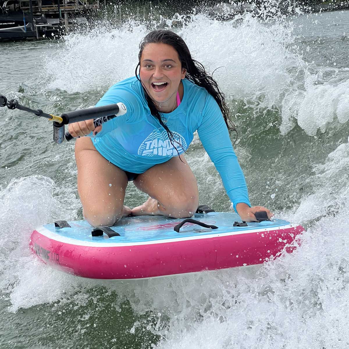 TANDM Surf – wholesale Uppblåsbara leksaker – TANDM Surf tandem bodyboard med uppblåsbart luftsystem – som sett på Shark Tank7