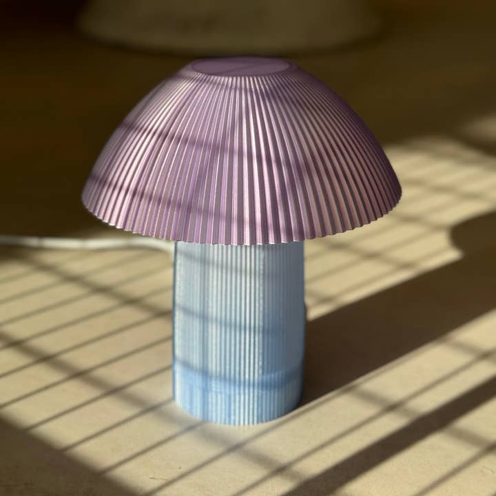 Coast Fig - Wholesale Accent/Desk Lamp - Shroom Table Lamp (Blue & Violet)3