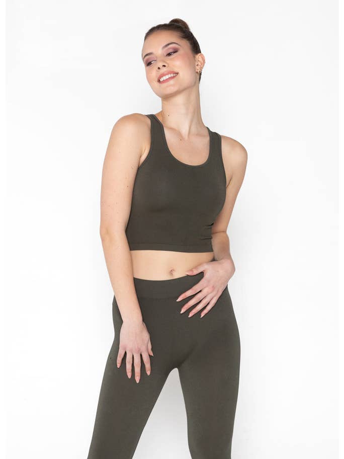 C'est Moi Clothing Co - Wholesale Tank Top - Women's - Bamboo Crop Tank Top- CEBT110516