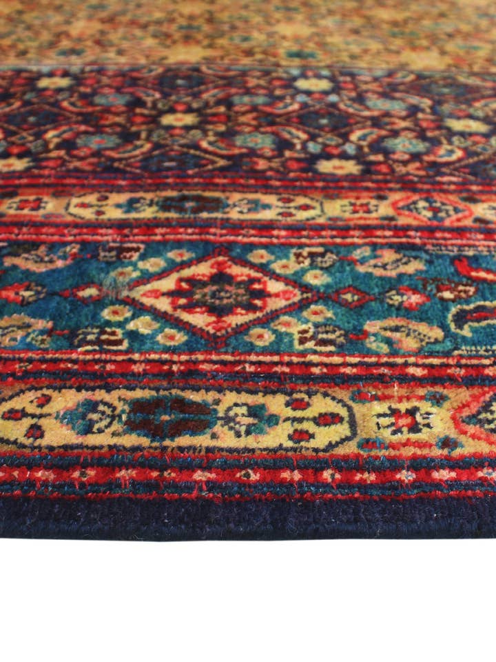 Semi Antique Al Gold/Navy Rug, 6'10" x 9'9" for wholesale by Noori Rug