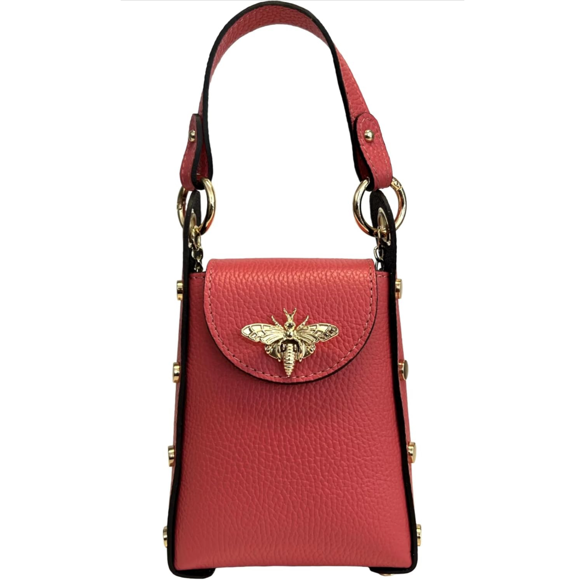 MODARNO - Wholesale Top Handle Bag - Women's - Modarno mini bag in genuine leather dollar with bee-shaped l39