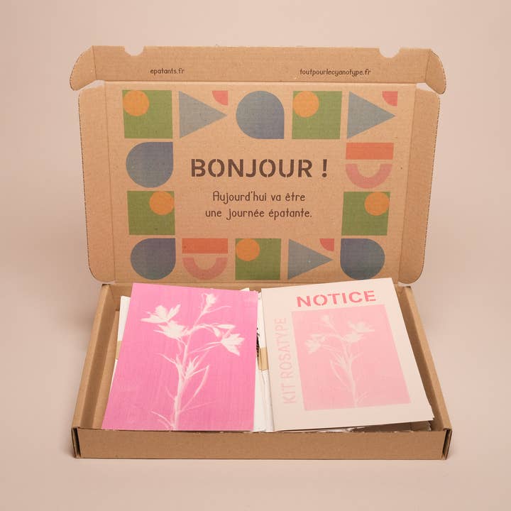 L'Atelier des Epatants - Vente Kit de bricolage - Kit rosatype DIY - comme le cyanotype mais rose !