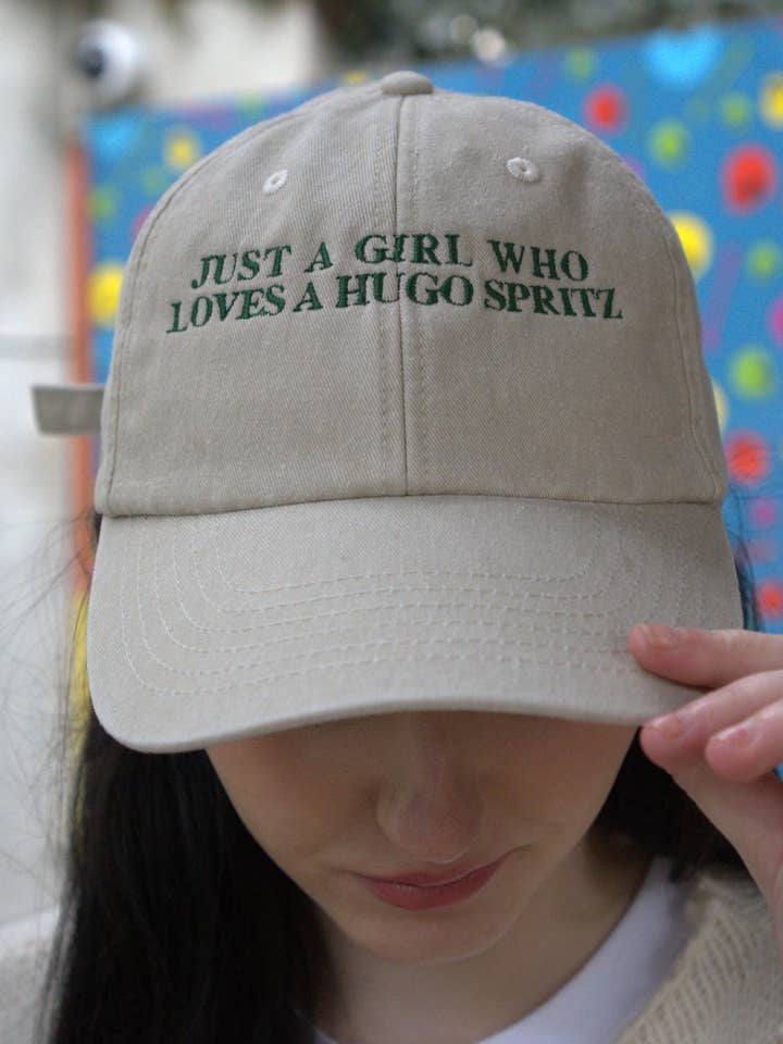 Hugo Spritz Embroidered Cap for wholesale by Peachy Threads
