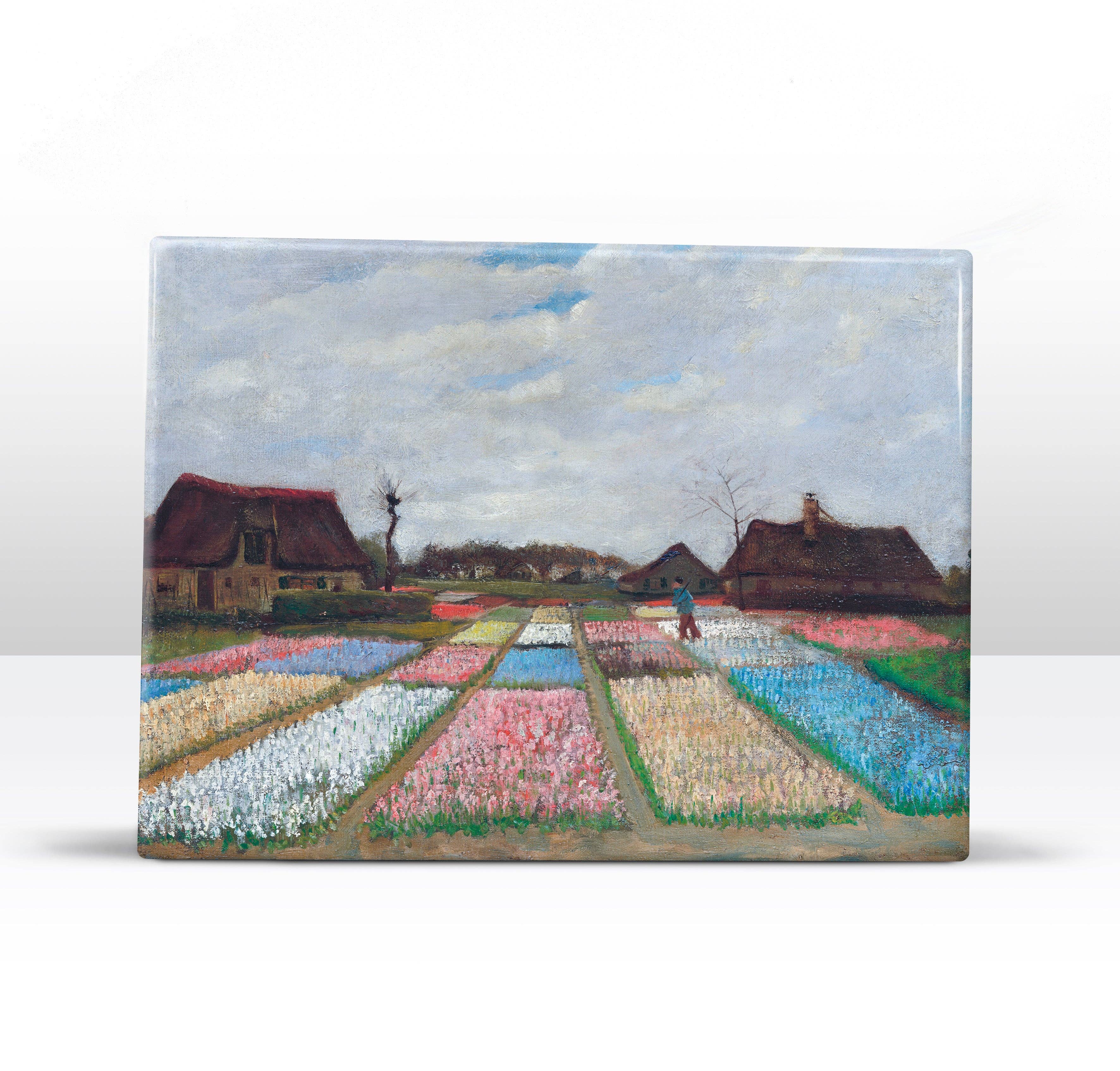 Laqueprint - Vente Affiche d'art - Laqueprint - Parterres de fleurs en Hollande - Vincent van Gogh - 26 x 19,5 cm - LP2023