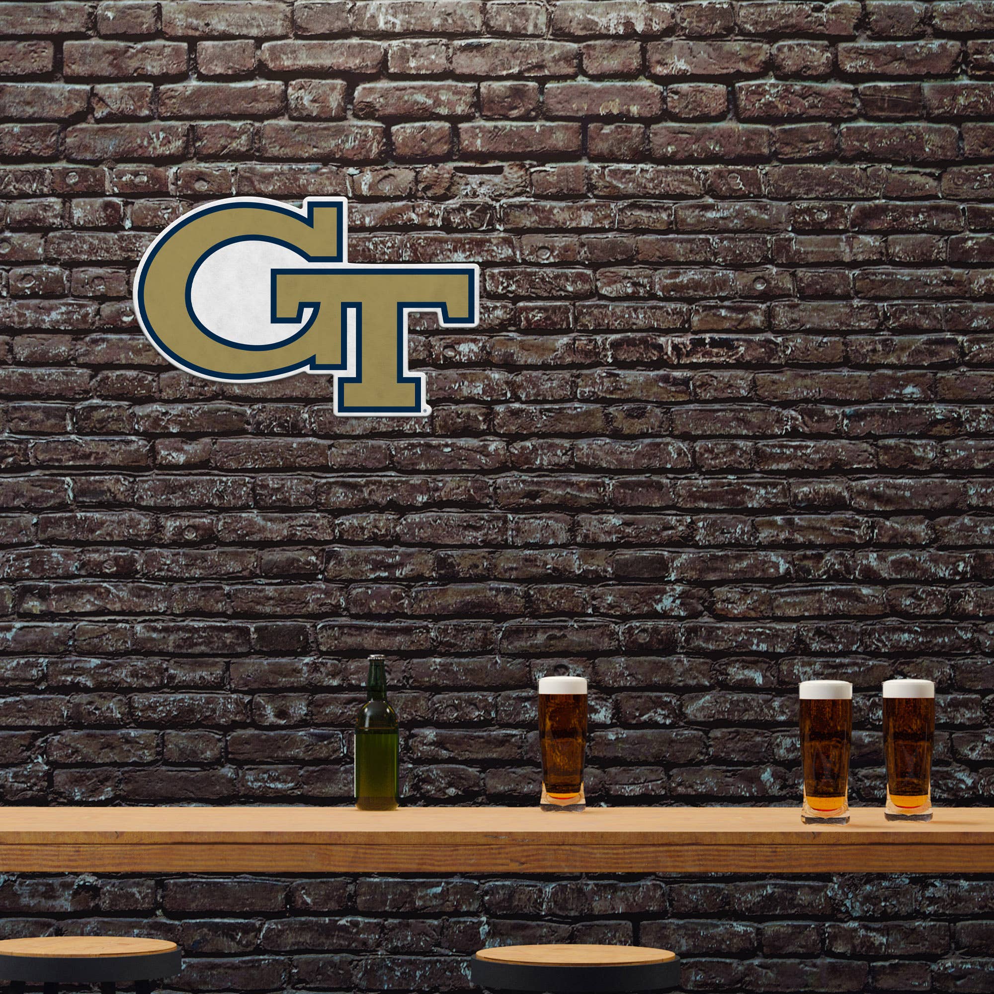 Rico Industries - Wholesale Sign - NCAA  Georgia Tech Yellow Jackets - GT  Shape Cut Pennant1