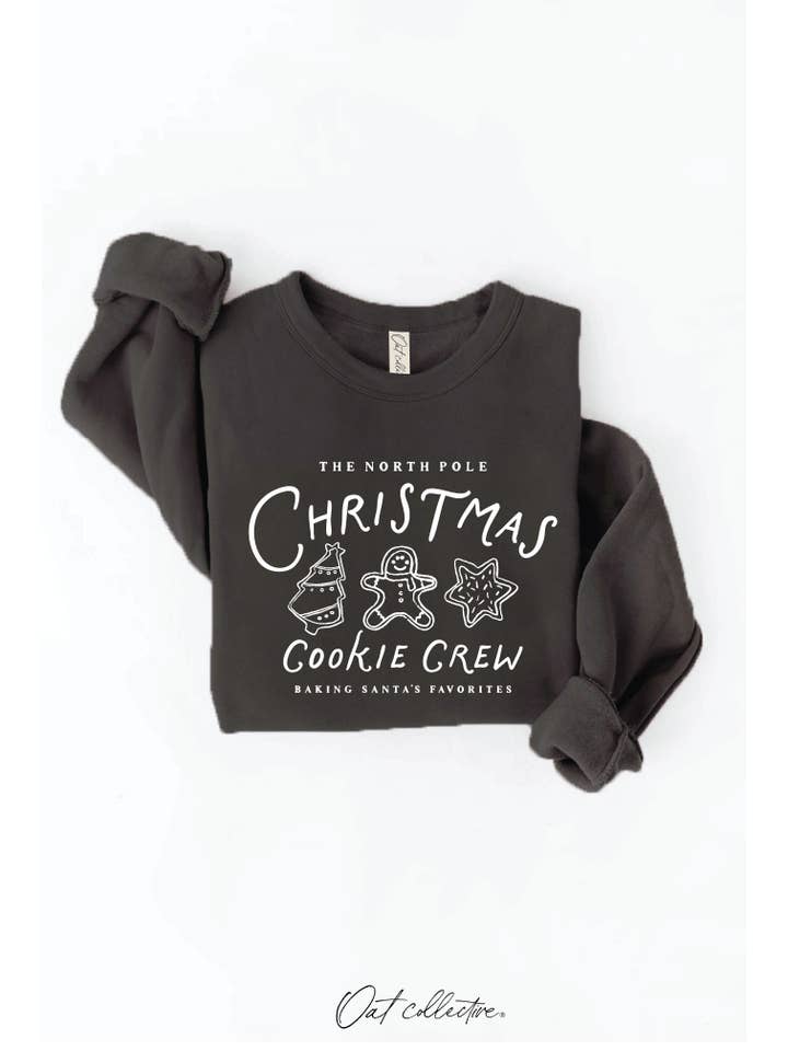 OAT COLLECTIVE - Wholesale Graphic Sweatshirt - Women's - THE NORTH POLE CHRISTMAS COOKIE CREW Graphic Sweatshirt18