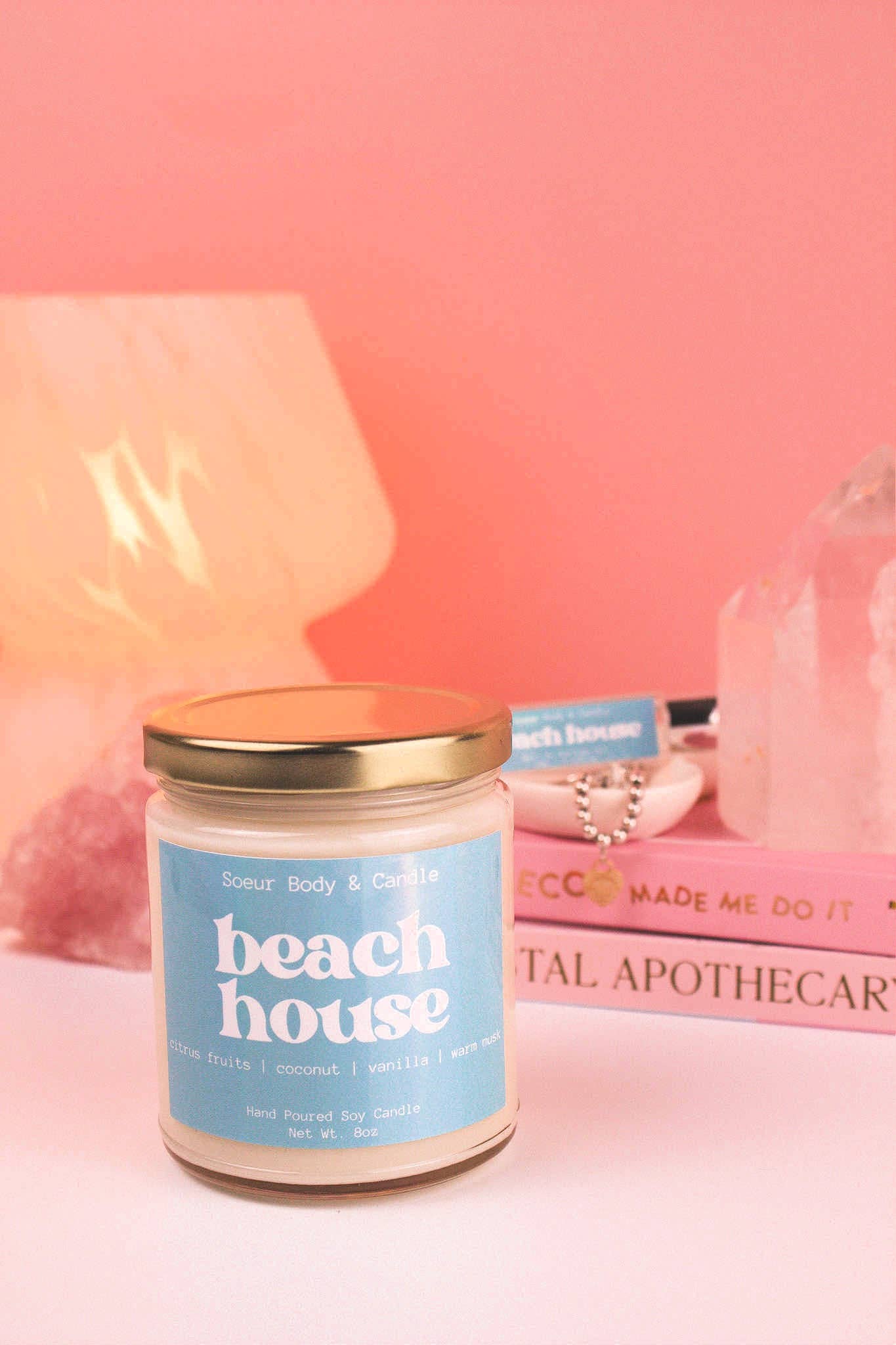 Soeur Body and Candle - Wholesale Jar/Filled Candle - Beach House Soy Candle4