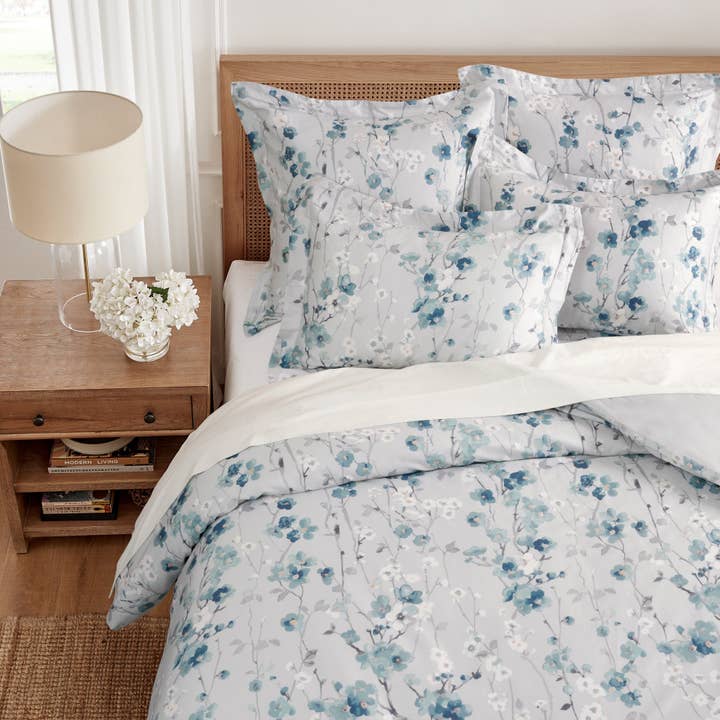 Bleu Ensemble de housse de couette Florina en vente sur Faire