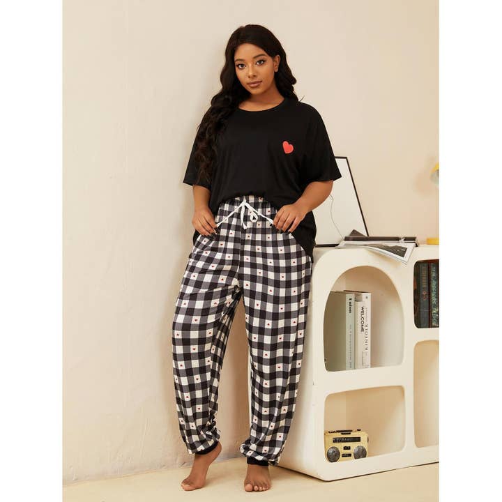 Elara Plus Size Pyjama Vrouwen Meisjes Lente Kort voor wholesale door Svelte Seduction
