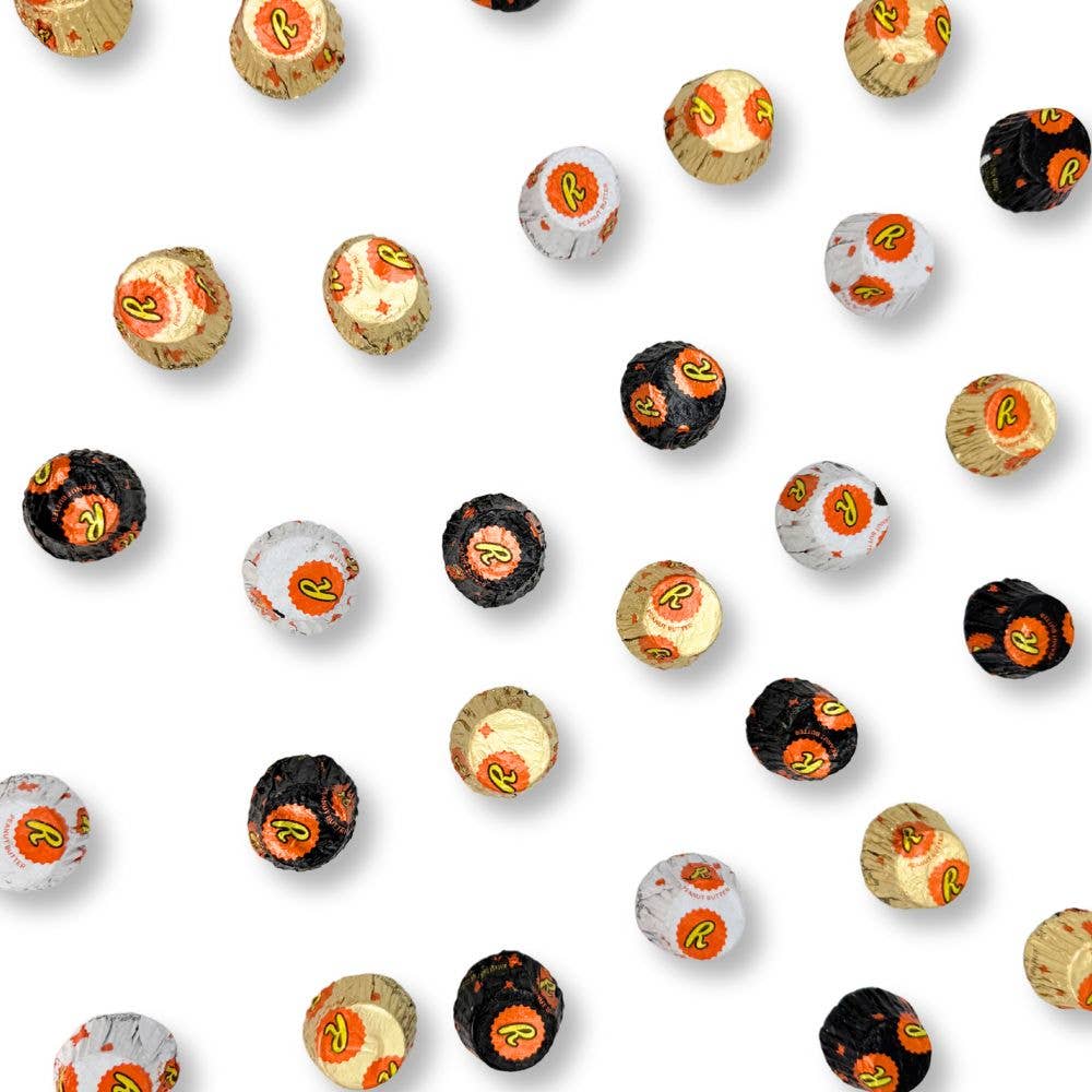 Candy In Bulk - Wholesale Chocolate Covered Sweets - Reese's Miniature Cups Assorted – Milk Chocolate, Dark Chocolate & White Creme with Peanut Butter, Bulk Value Bag1