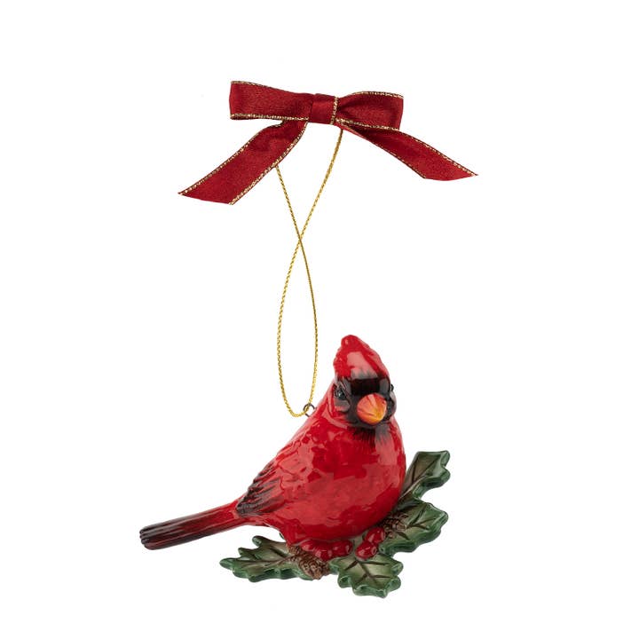 Portmeirion, Spode, Pimpernel, Nacthmann, Wrendale Designs - Wholesale Ornament - Christmas Tree Cardinal Ornament