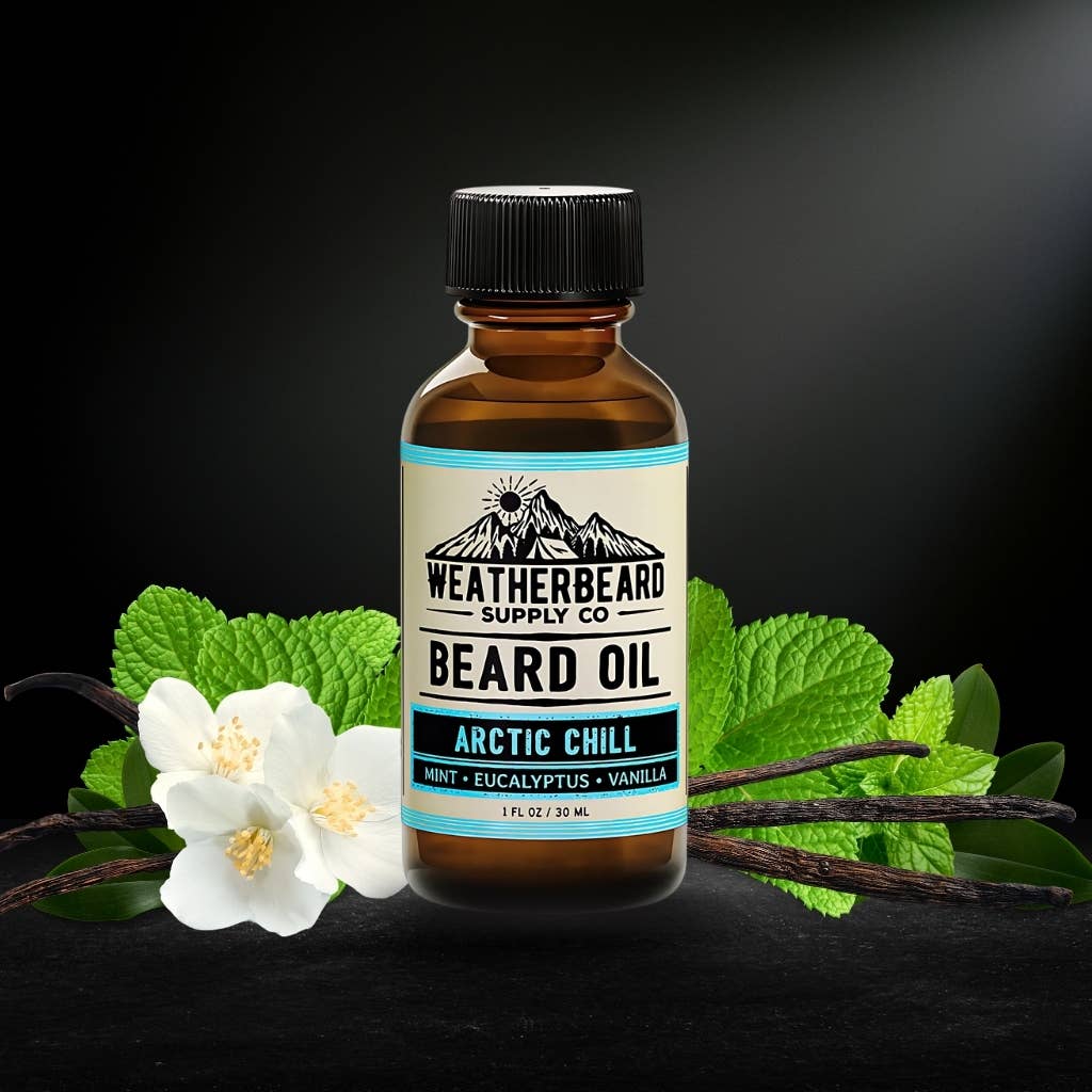 Weatherbeard | Beard Oils, Balms, Butters, & Cologne For Men - Wholesale Beard Conditioner - Arctic Chill Beard Oil - Mint, Eucalyptus, Vanilla3