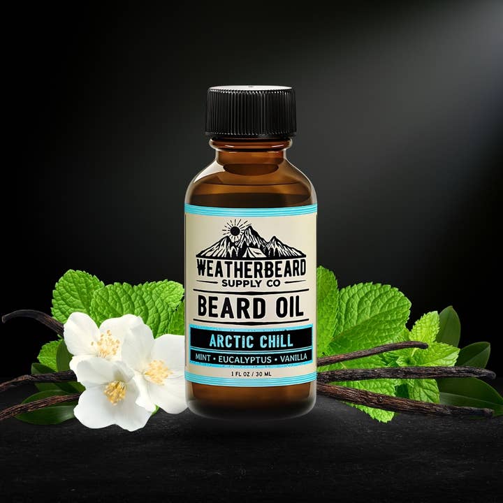 Weatherbeard | Beard Oils, Balms, Butters, & Cologne For Men - Wholesale Beard Conditioner - Arctic Chill Beard Oil - Mint, Eucalyptus, Vanilla3