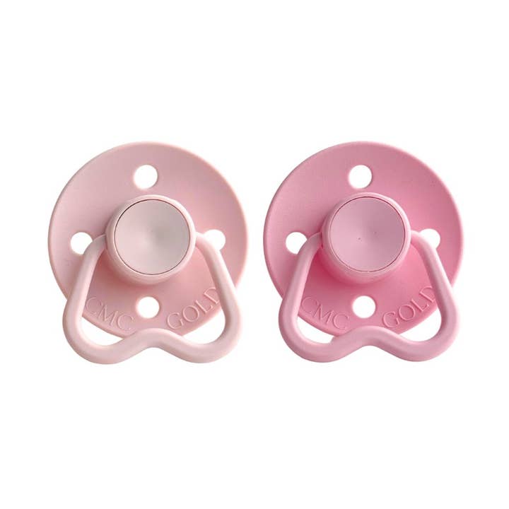 CMC 'Hold Me' Dummies Blush + Baby Pink for wholesale by CMC Gold