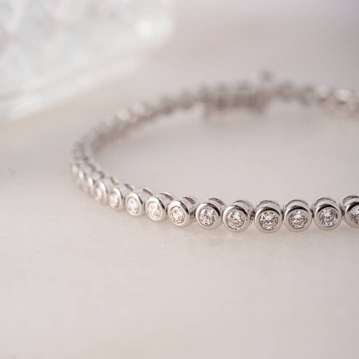 Sami Jewels - Wholesale Tennis Bracelet - Round Bezel Tennis Bracelet