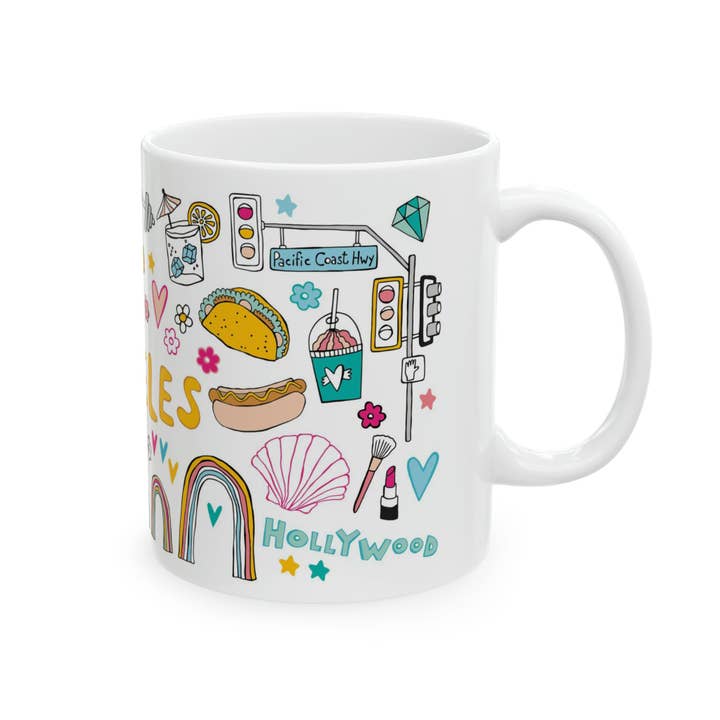 LOLALA - Your California Happiness Market 💛 - Wholesale Coffee Mug - Los Angeles Coffee Mug - YELLOW (11oz)