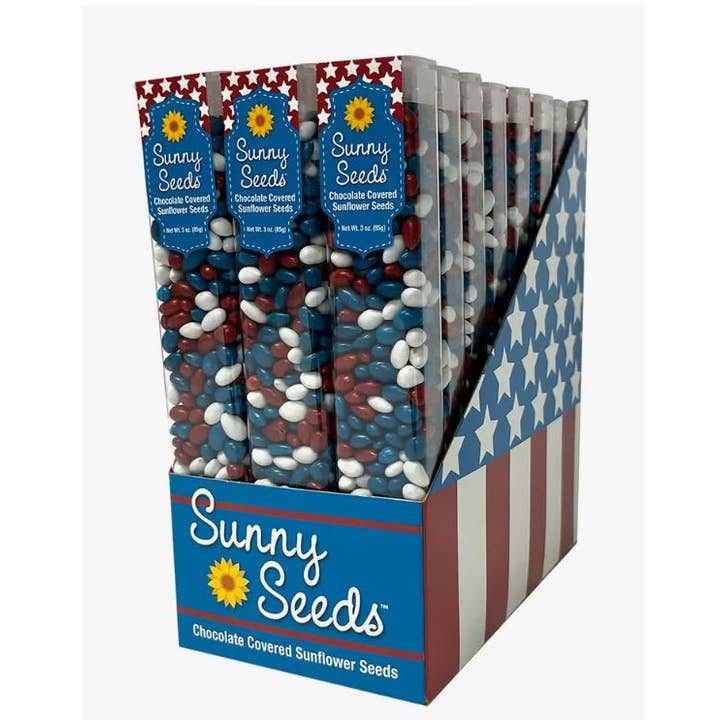 Sunflower Food Company - Wholesale Chocolate Covered Sweets - Patriotic colored Sunny Seed®