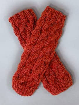 Wayra kabelstrikkede fingerløse handsker for engroshandel hos Awamaki