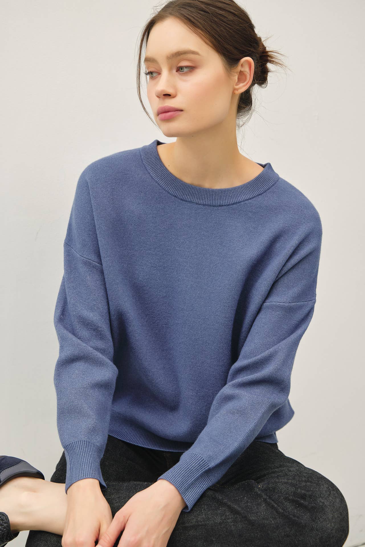 Be Cool - Wholesale Knit Sweater - Women's - CREW NECK BOXY FIT SWEATER9