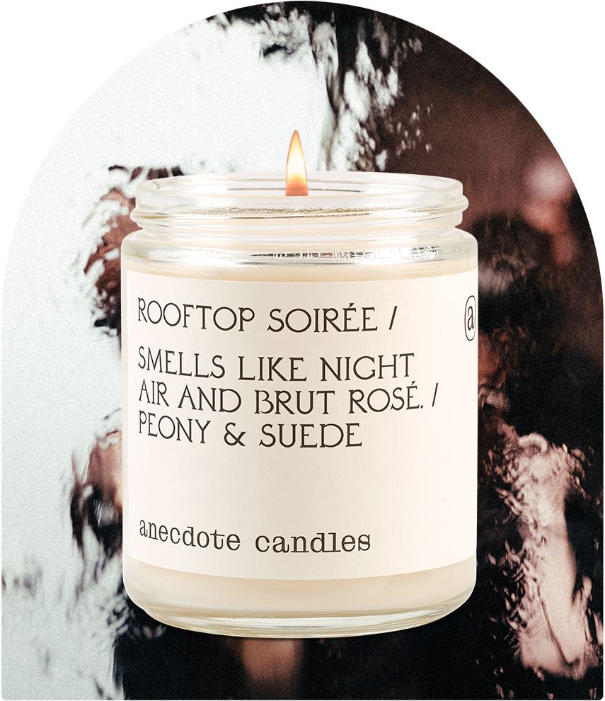 Anecdote Candles - Wholesale Jar/Filled Candle - Rooftop Soirée (Peony & Suede) Candle5