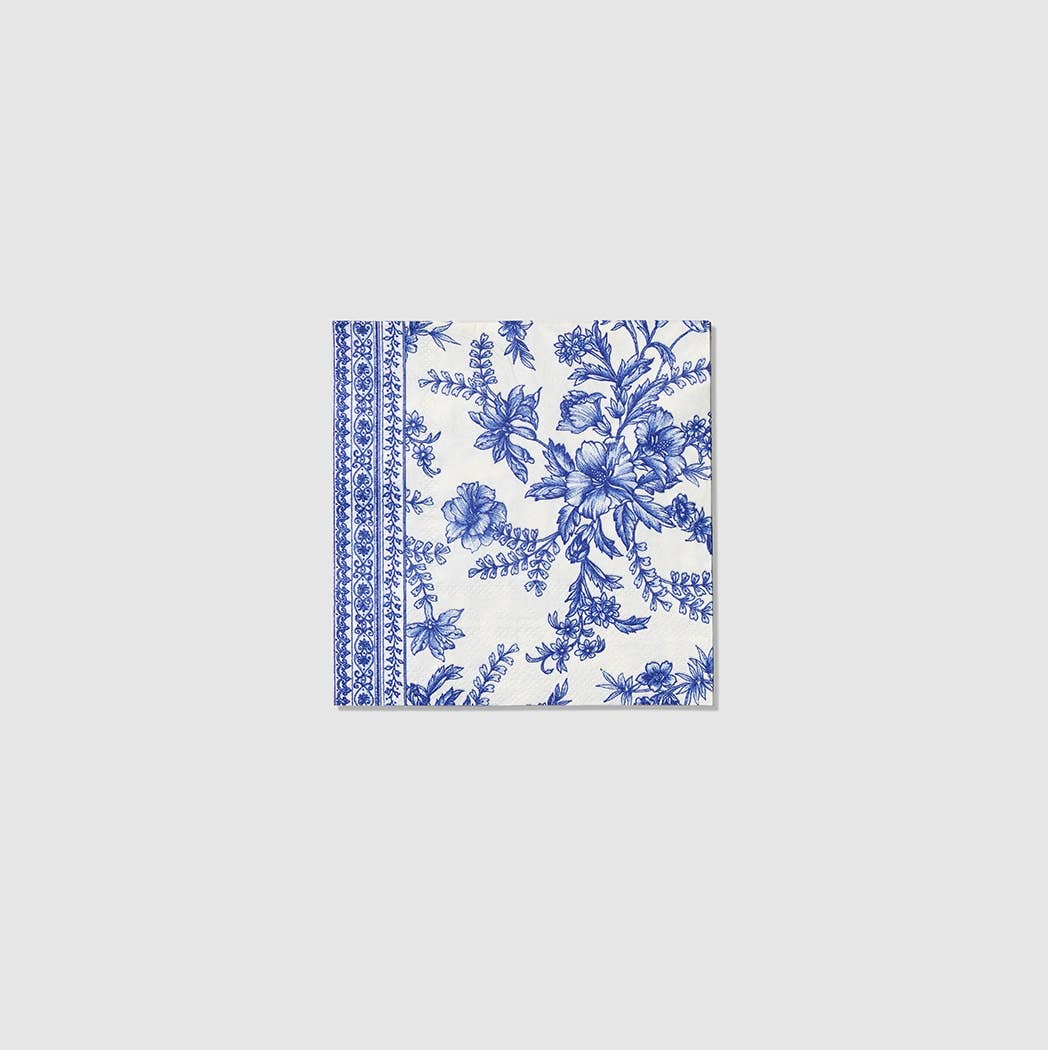 Coterie Party Supplies - Wholesale Disposable Napkin - French Toile Paper Cocktail Napkins (25 per Pack)