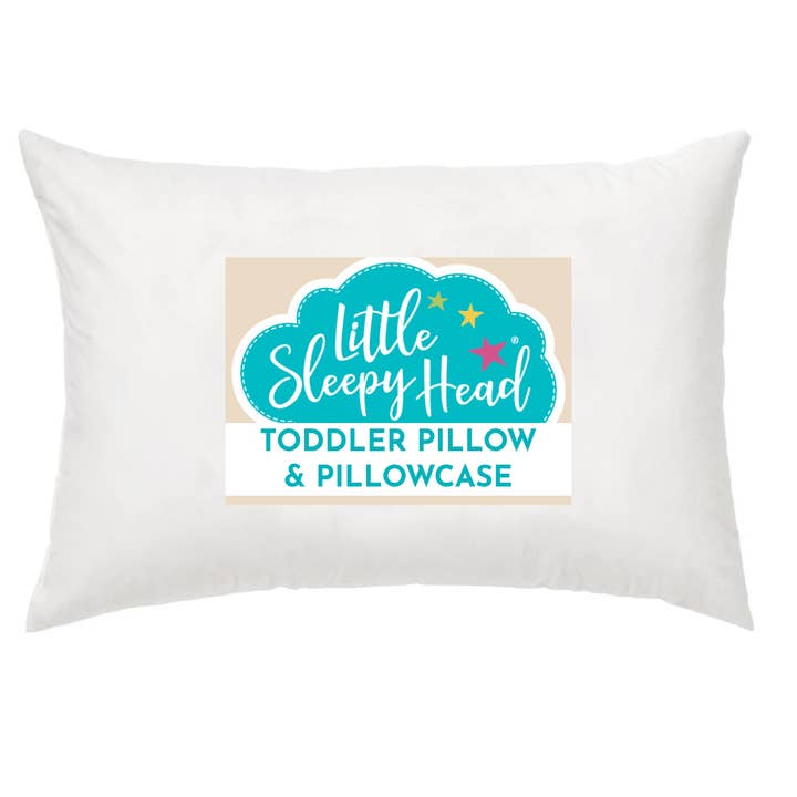 Toddler Pillow + Pillowcase Set - White - 13"x18" for wholesale by Little Sleepy Head
